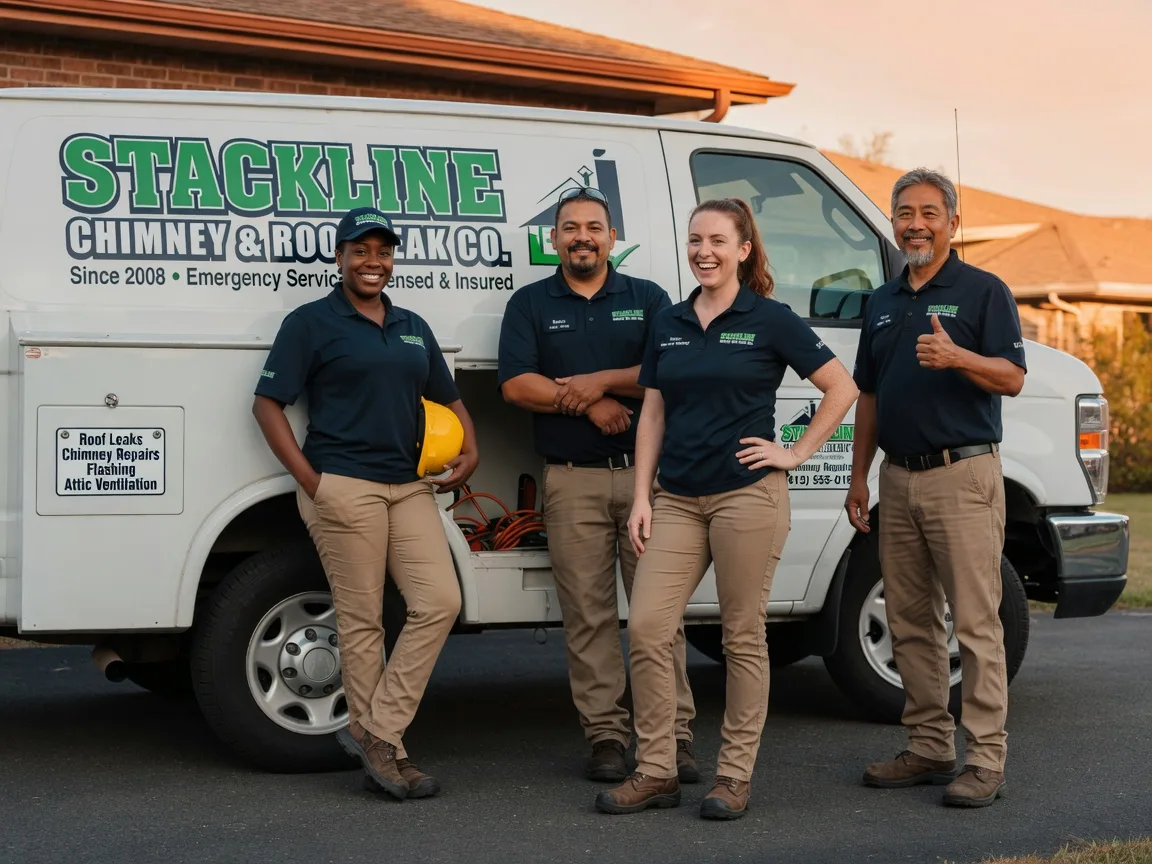 Chimney flashing repair company in Tryon, OK